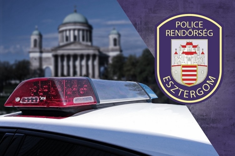 Fokozott ellenőrzés Esztergomban a hétvégén 5 Bazilika, rendőrautó