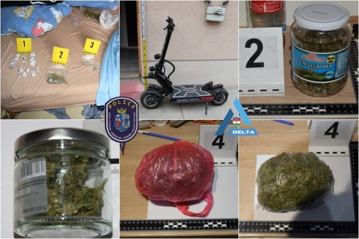 bajai díler - lefoglalt bizonyítékok