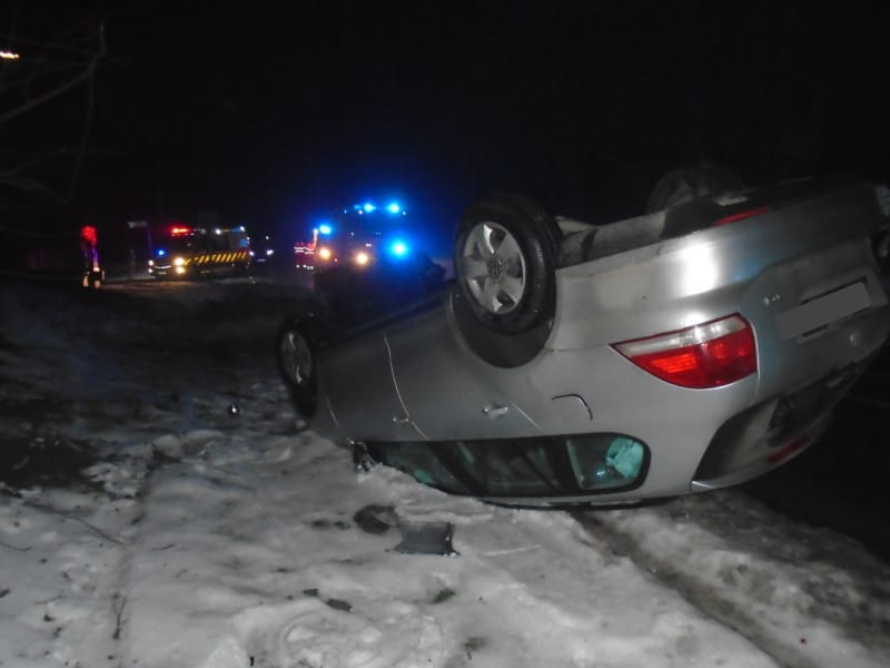 Felborult két autó Teklafalu külterületén