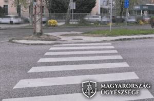 a baleset helyszíne