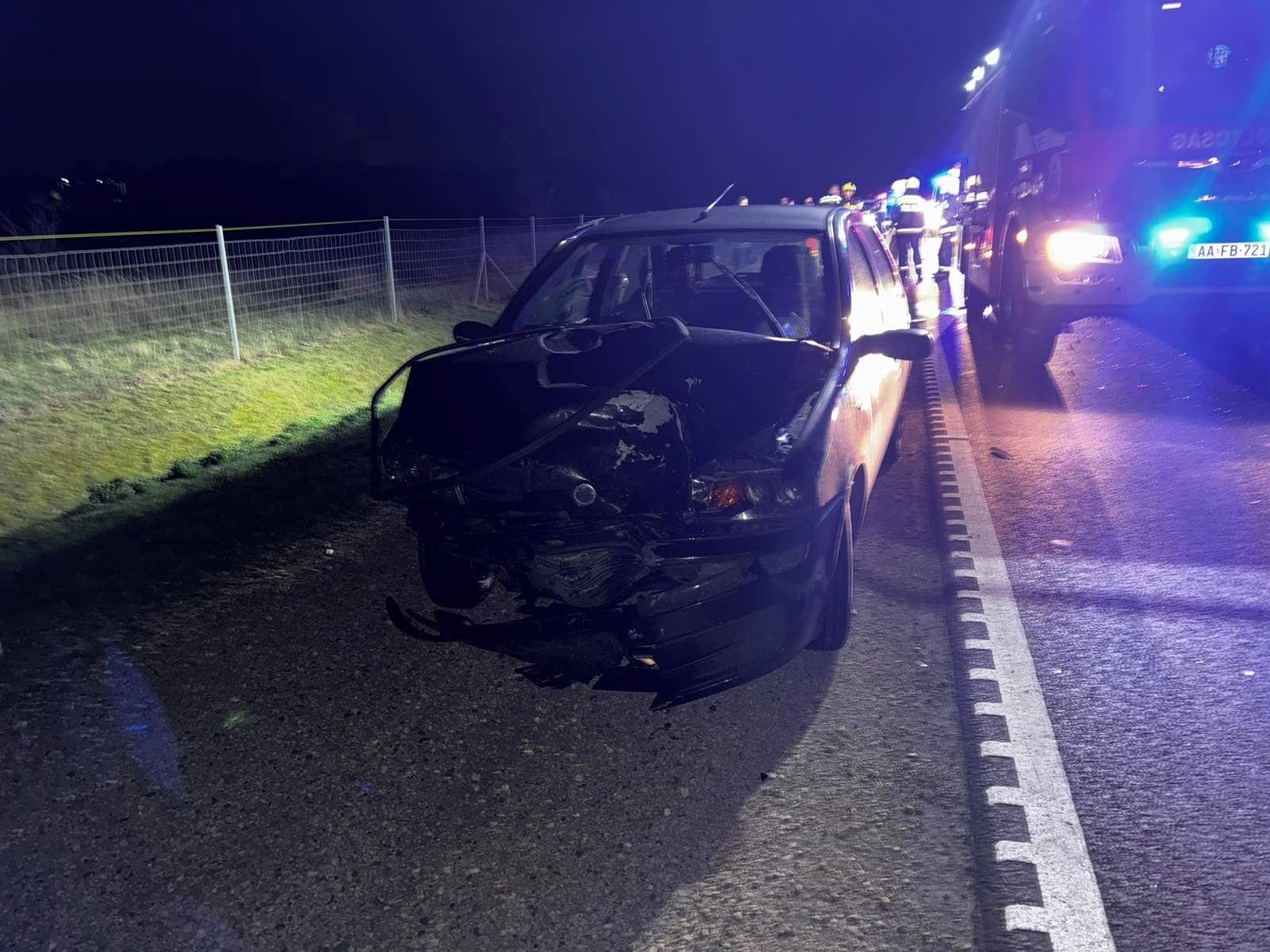 Két autó karambolozott az M86-os gyorsforgalmi főúton