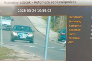 gyorshajtó kamerafelvétele