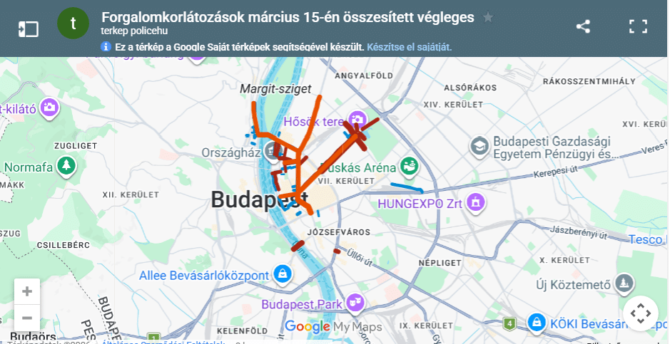 forgalmi térkép