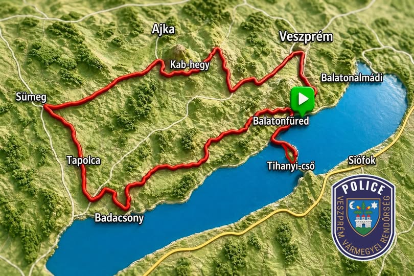 Május elsején kerékpárverseny miatt korlátozzák a forgalmat a Balaton-felvidéken