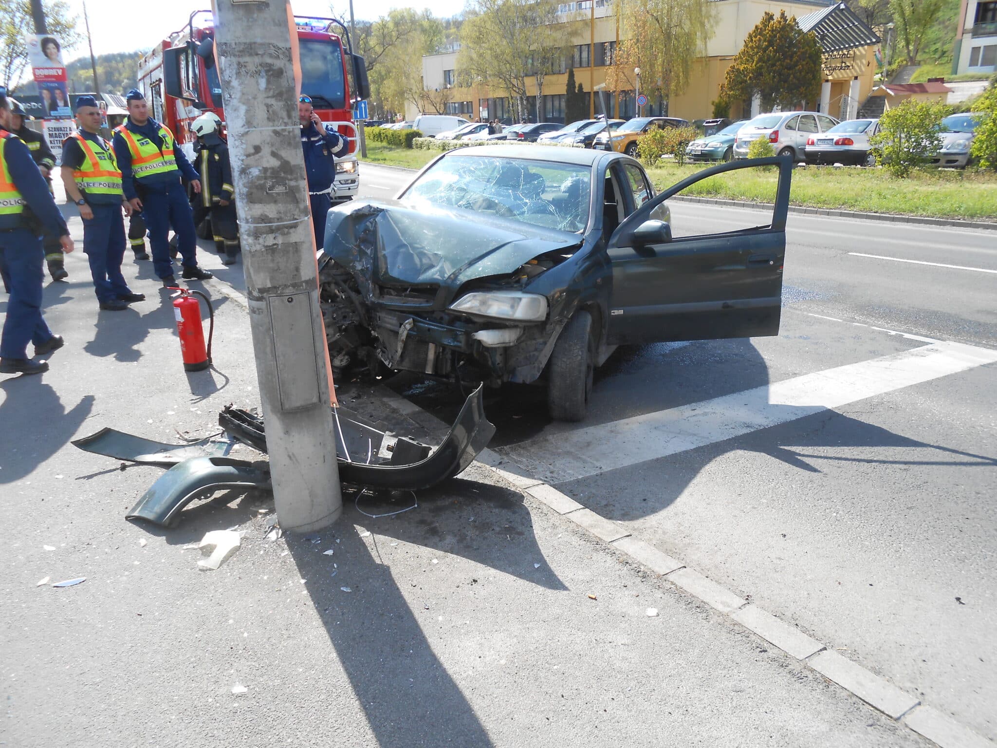 Közúti baleset Salgótarjánban