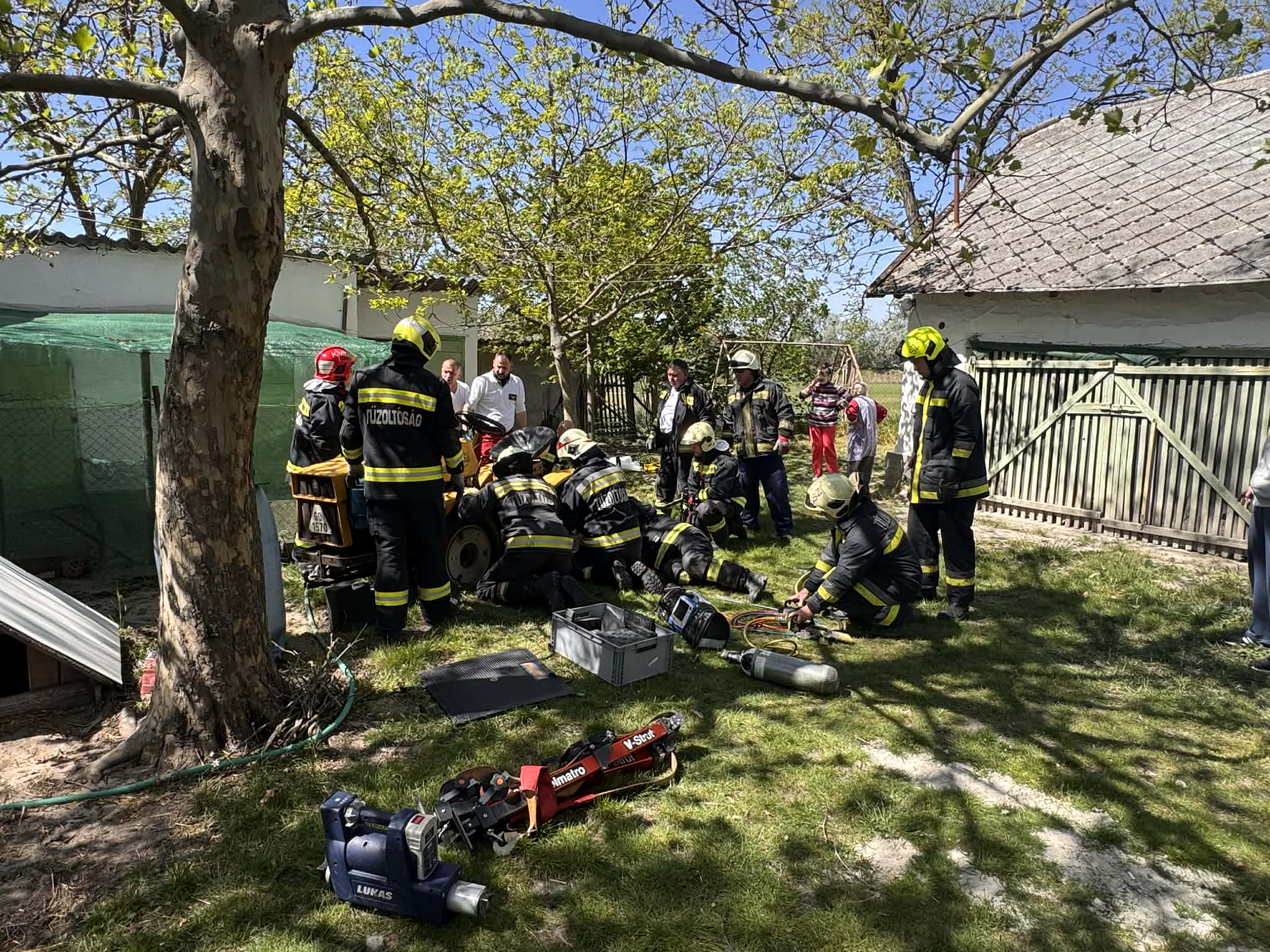 Traktor alá szorult egy idős férfi Balástyán