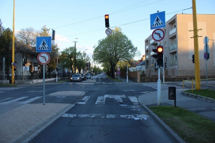 a baleset helyszíne