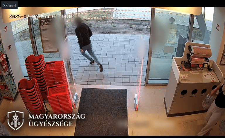 a vádlott menekülése az egyik üzkletből