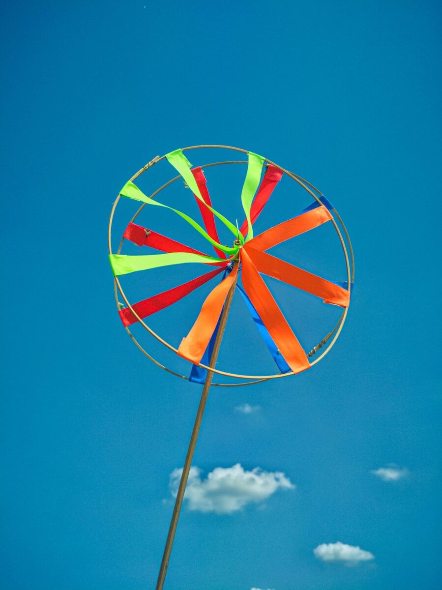 a colorful kite in the sky