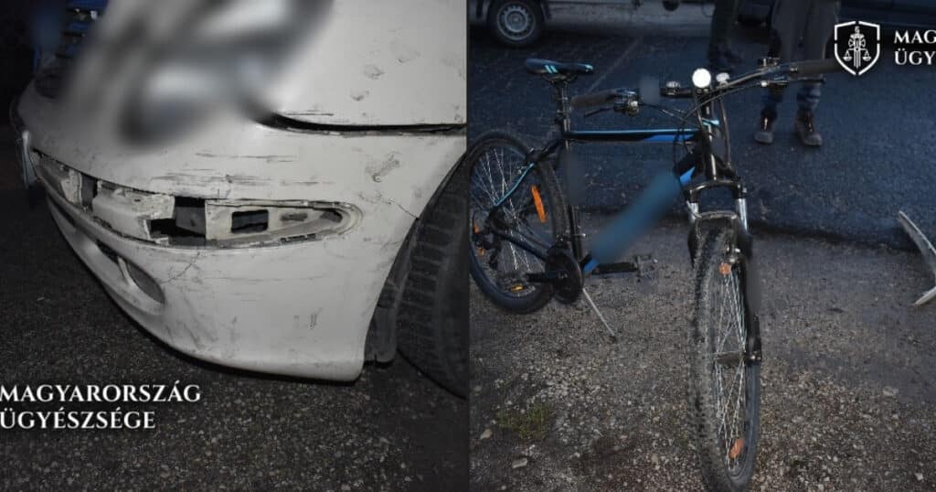 Elütötte a bicikliző gyermeket, majd leszedte a rendszámot és elhajtott