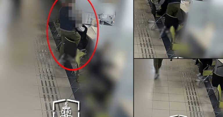 a támadóról készült kamerafelvétel