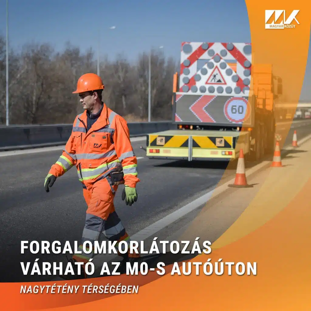 Forgalomkorlátozás várható az M0 autóúton Nagytétény térségében