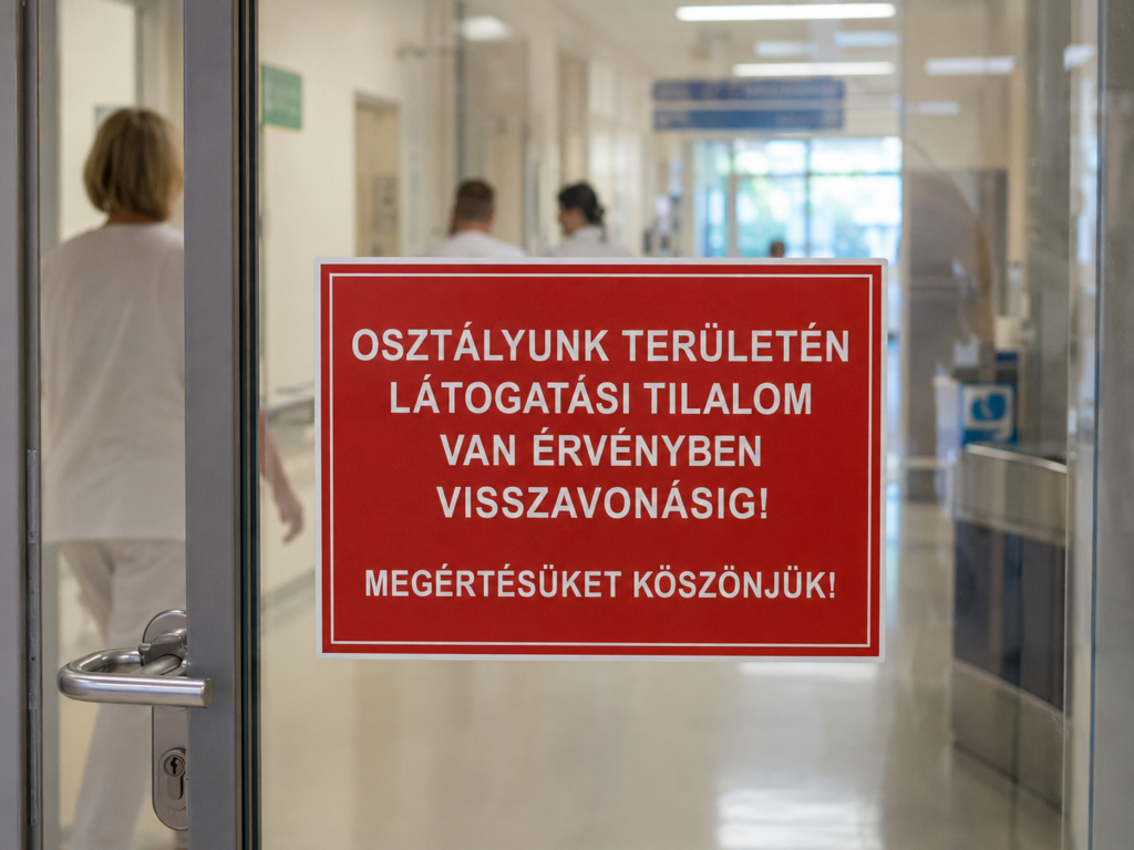 Látogatási tilalom lépett életbe a borsodi kórházak fekvőbeteg-osztályain