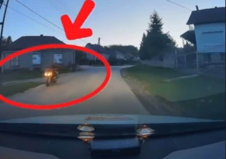 a menekülő motoros