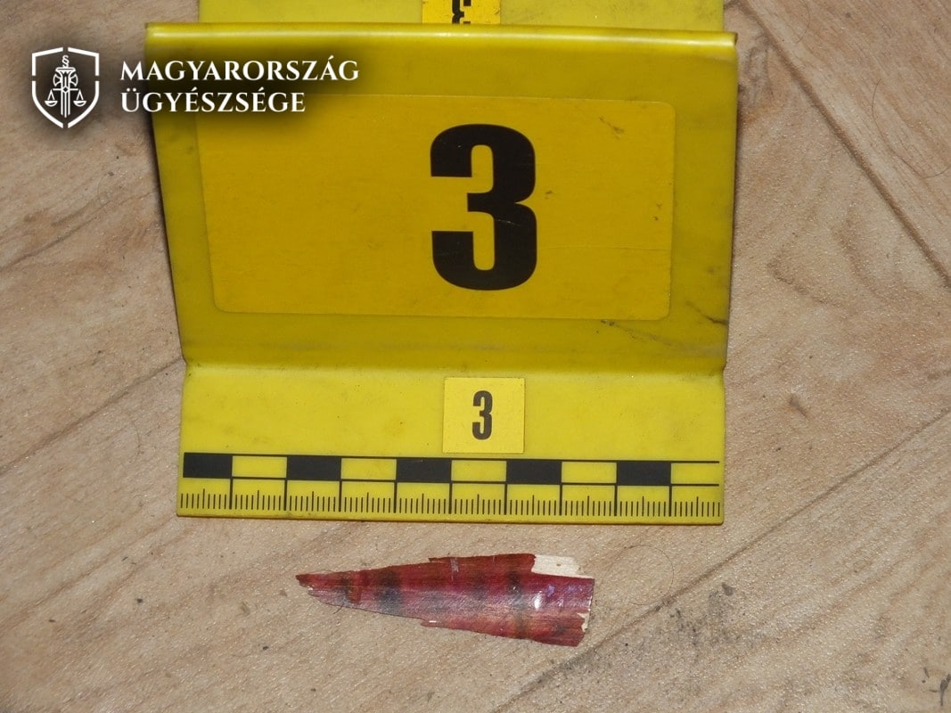 a botról letört darab
