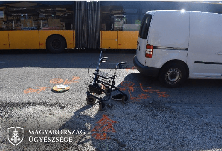 a baleset helyszíne