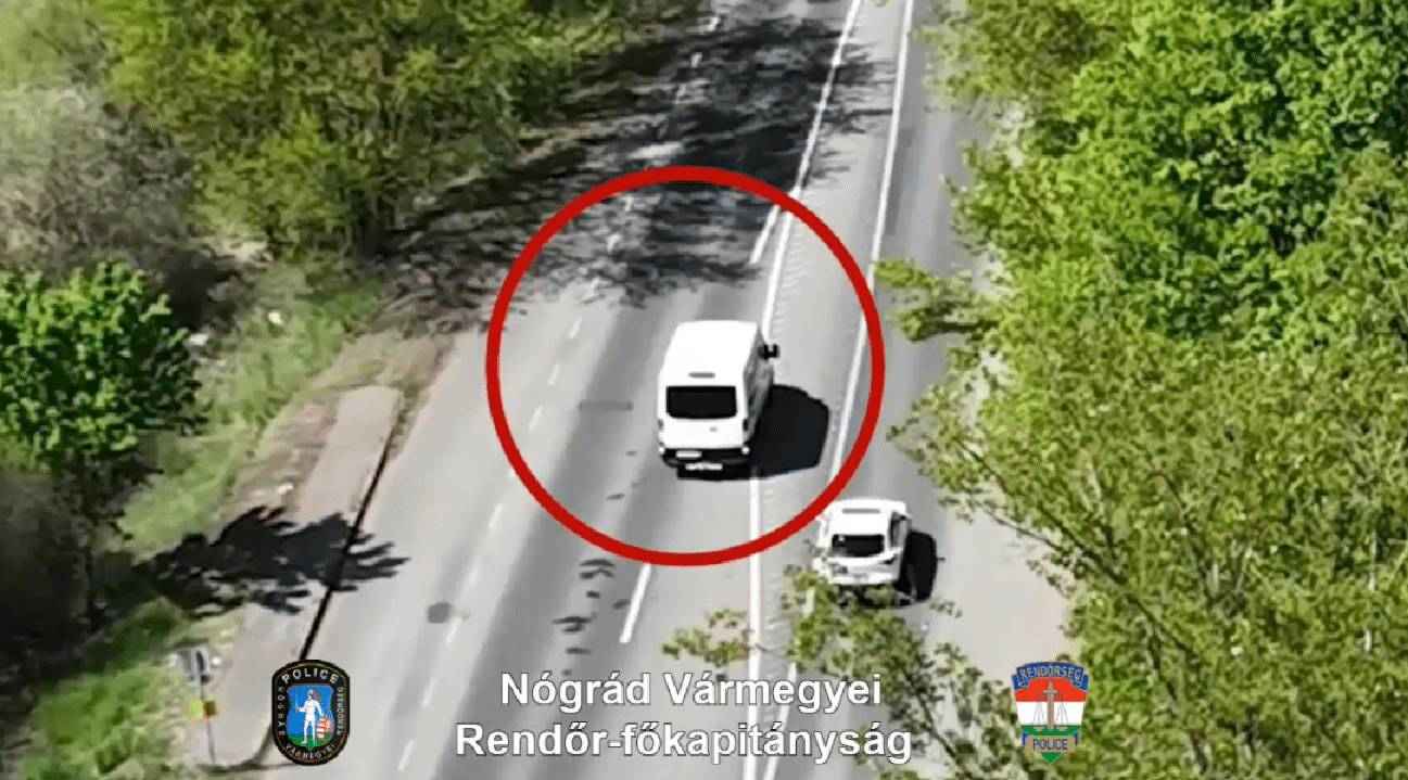 DRÓN RÖGZÍTETTE A SZABÁLYSZEGŐKET NÓGRÁDBAN