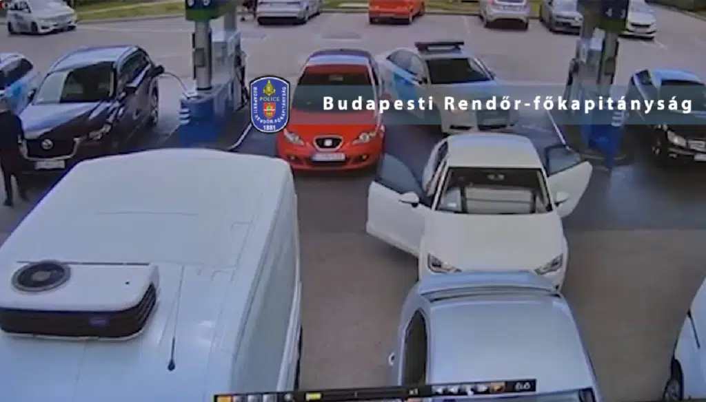benzinkút kamerafelvétel