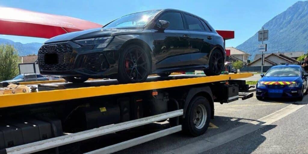 Francia gyorshajtási rekord: 287 km/h-val mértek be egy Audi RS3-at