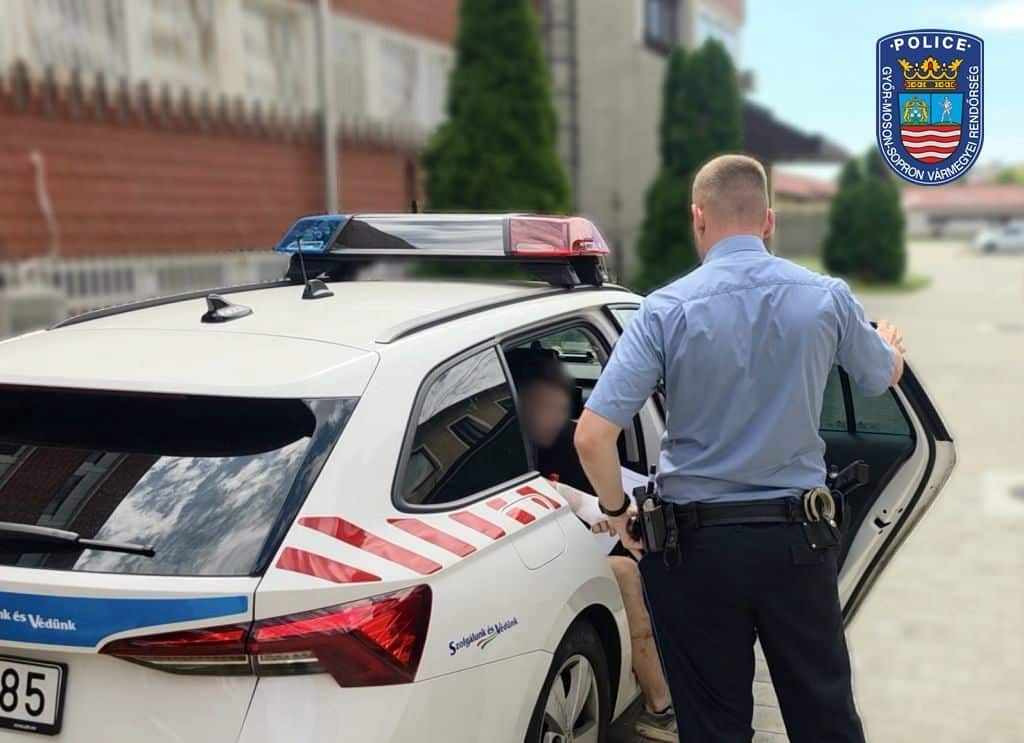 gyönyűi sofőr letartóztatása