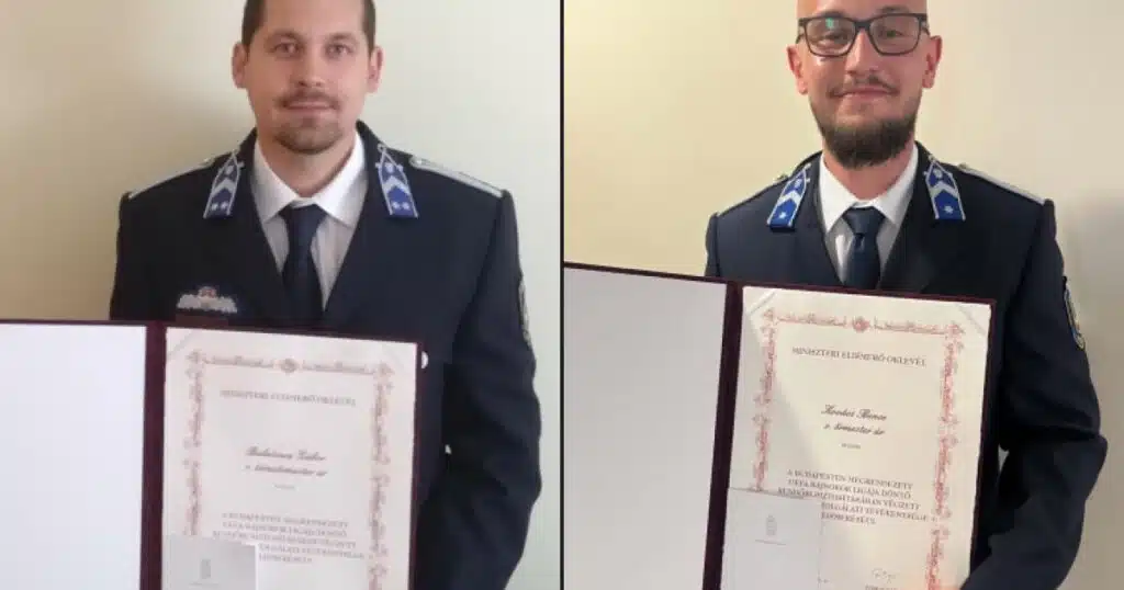 Belügyminiszteri elismerésben részesült két somogyi rendőr