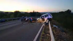 frontális baleset 82-es főúton