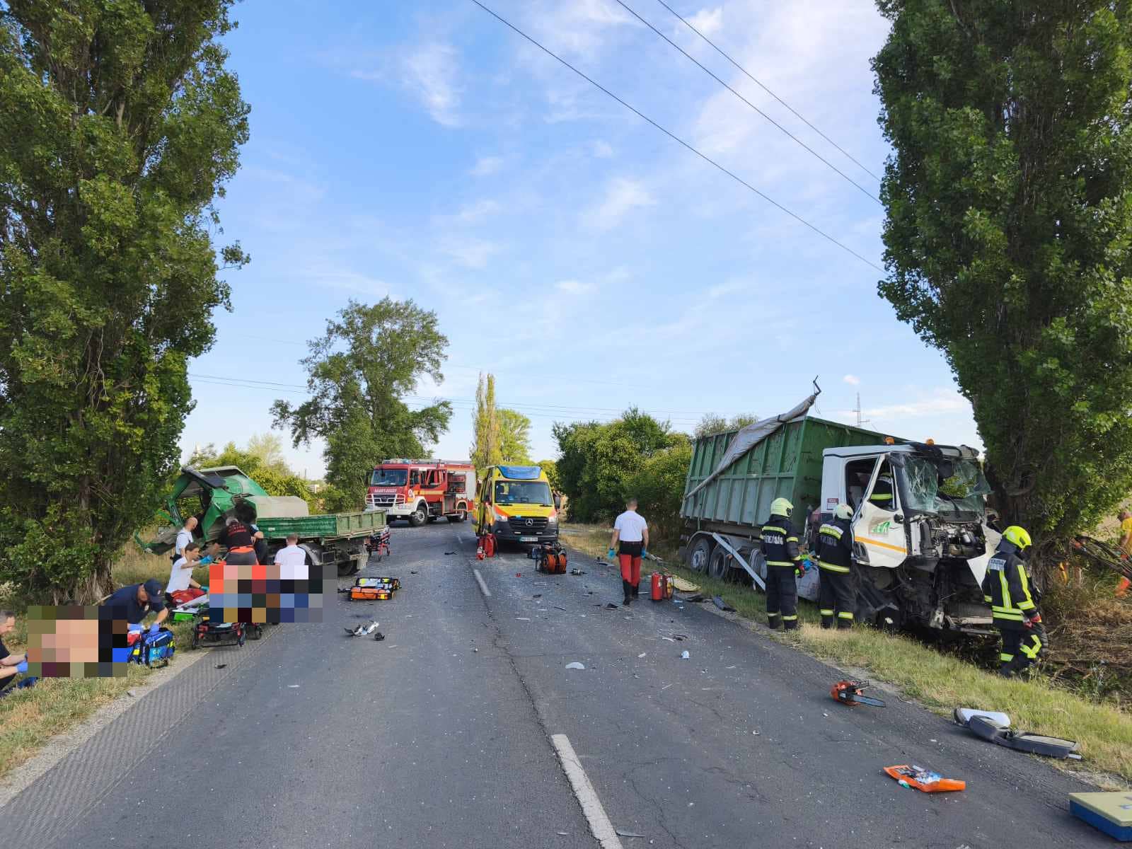 Baleset Százhalombatta közelében