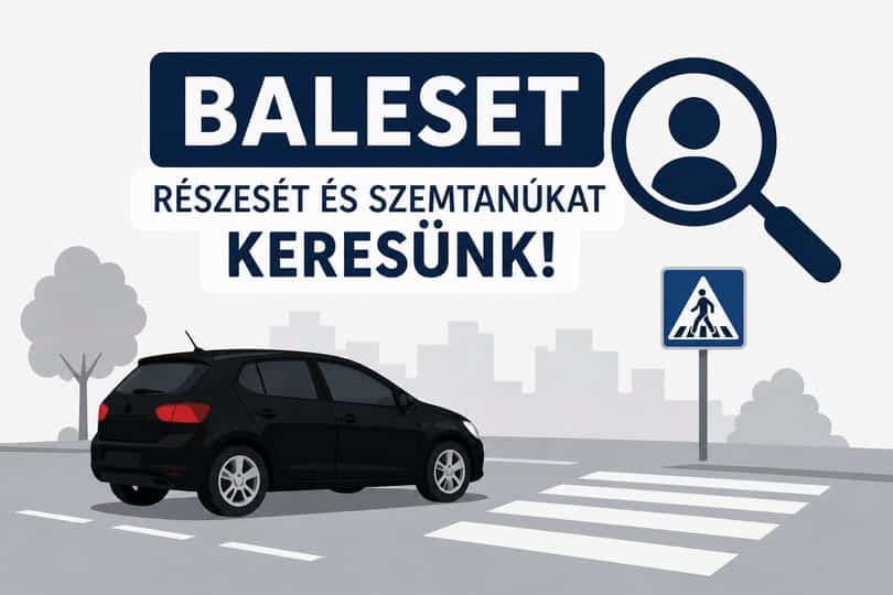Gyalogos gázolás Békéscsabán: szemtanúkat keres a rendőrség