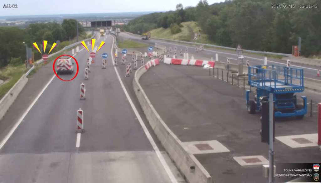 Kilométereken át haladt a forgalommal szemben az M6-oson