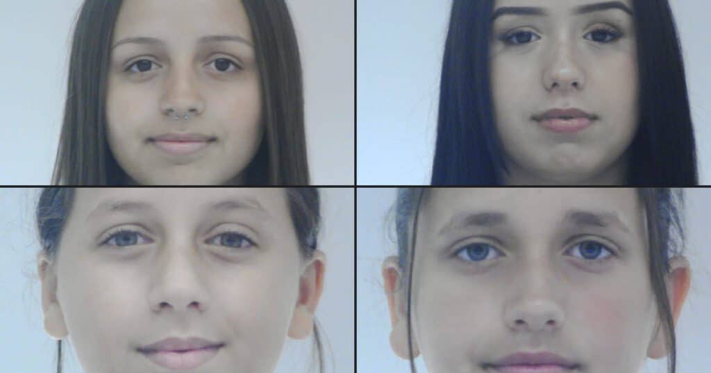 Eltűnt a 17 éves Csikós Mónika, a 15 éves Csikós Miléna Dzsenifer, a 13 éves Csikós Cintia és a 12 éves Csikós Zselyke