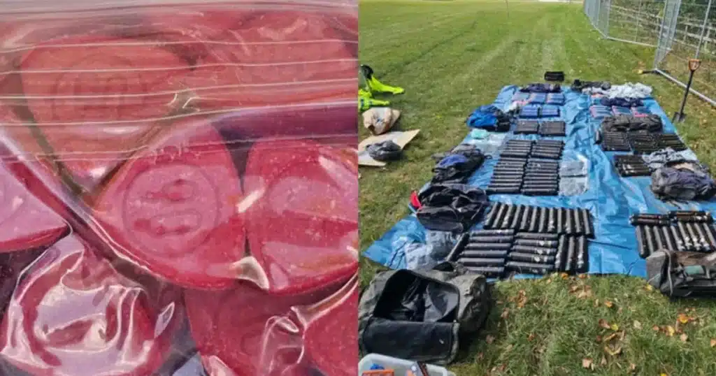 Elásott kábítószerraktárat találtak a rendőrök egy angol fesztivál helyszínén