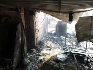 Három gázpalack is felrobbant egy égő melléképületben Bodrogon