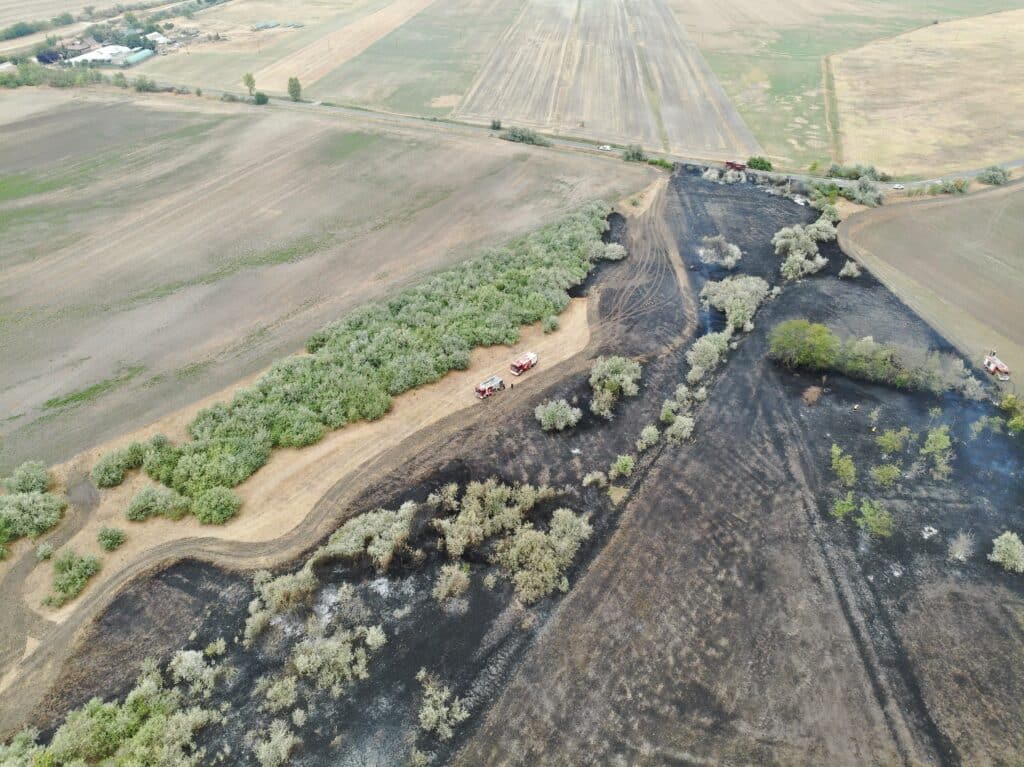 Harmincegy hektáron pusztított a tűz Sárkeresztúr és Káloz között