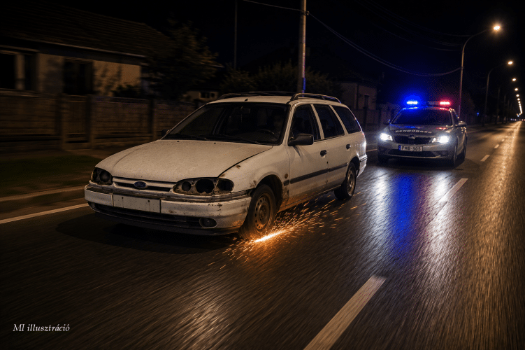 Felnin, rendszám nélkül menekült a rendőrök elől egy ittas sofőr Somogyban