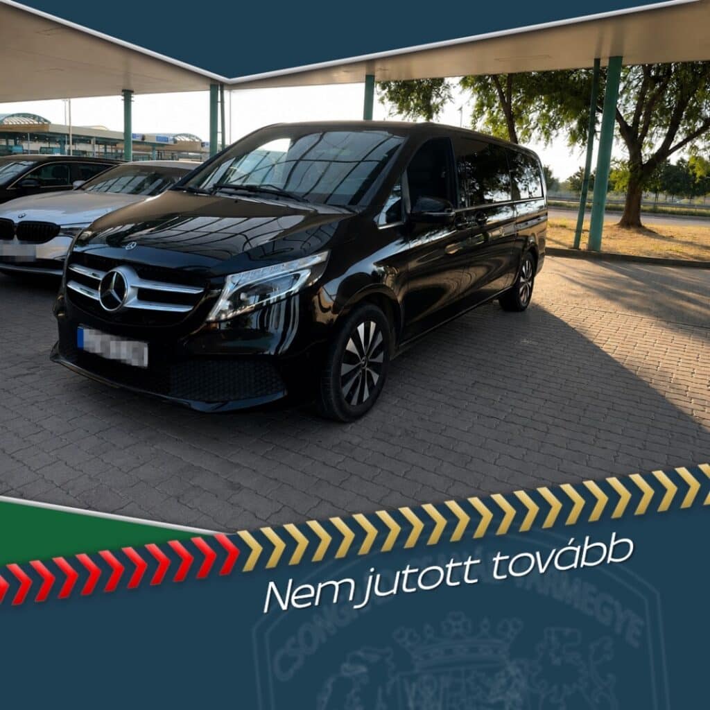 Németországban körözött Mercedes akadt fenn Röszkén