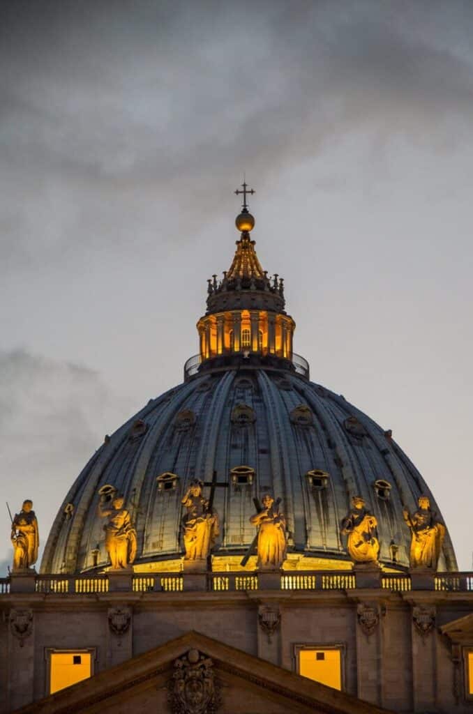 st peter's basilica, basilica di san pietro, rome, vatican city, evening atmosphere, architecture, church, landmark, religion, vatican, rome, rome, rome, rome, rome, vatican city, vatican, vatican, vatican