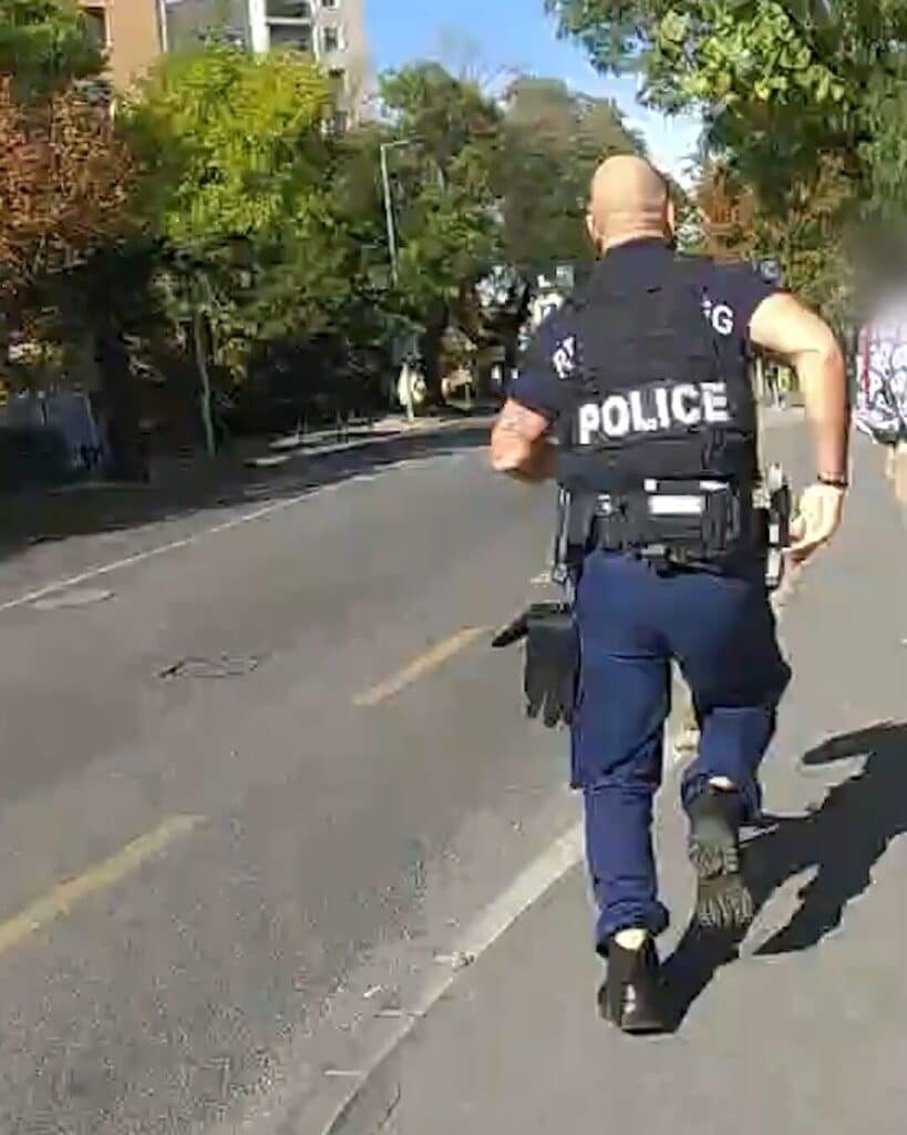 Kihozta belőle a sportolót a rendőrautó látványa